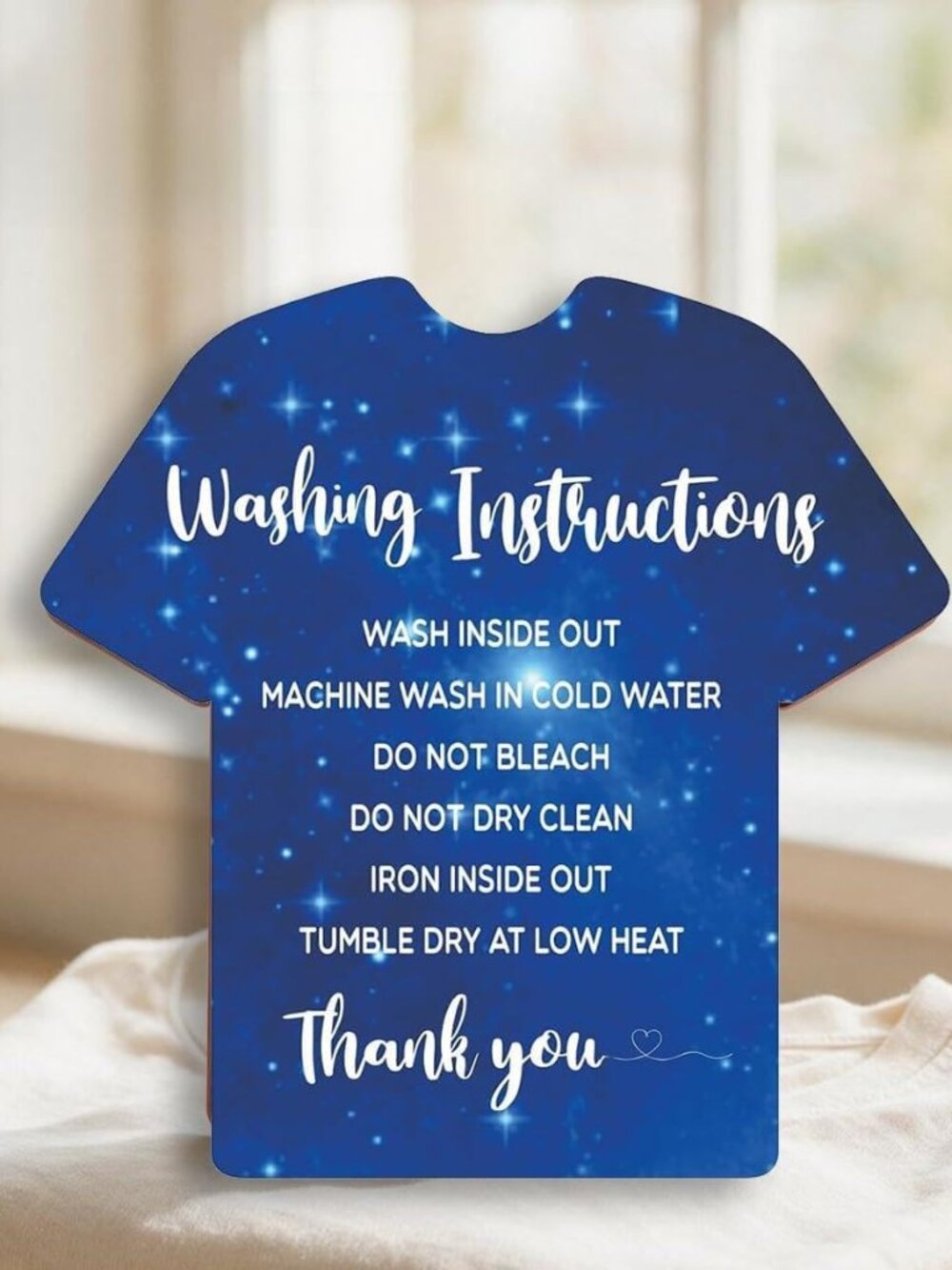 Washing Instruction Cards for Shirts - Picture 3 of 3
